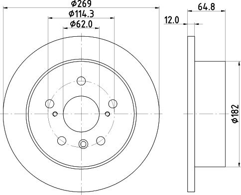 Mintex MDC1565 - Bremžu diski www.autospares.lv