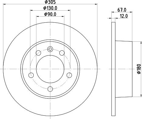 Mintex MDC1529 - Bremžu diski www.autospares.lv