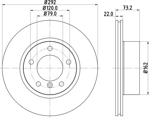 Mintex MDC1646C - Bremžu diski www.autospares.lv