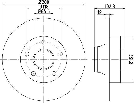 Mintex MDC1609 - Bremžu diski www.autospares.lv