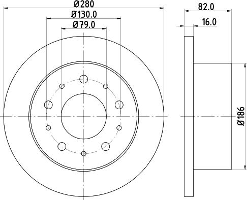 Mintex MDC1686 - Bremžu diski www.autospares.lv