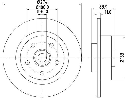 Mintex MDC1681 - Bremžu diski www.autospares.lv