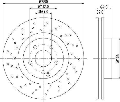 Mintex MDC1671 - Bremžu diski www.autospares.lv