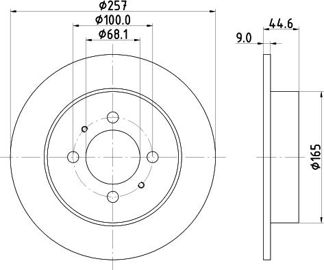 Mintex MDC1055 - Bremžu diski www.autospares.lv