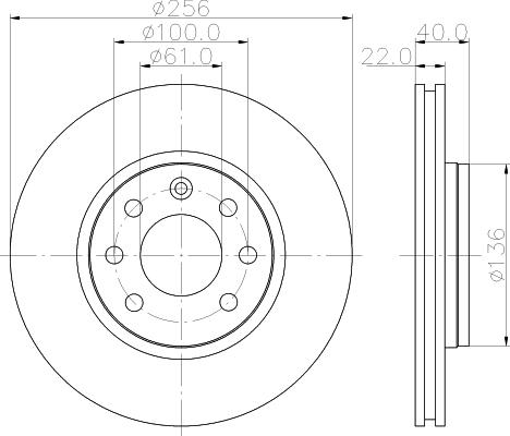 Mintex MDC1060 - Bremžu diski autospares.lv