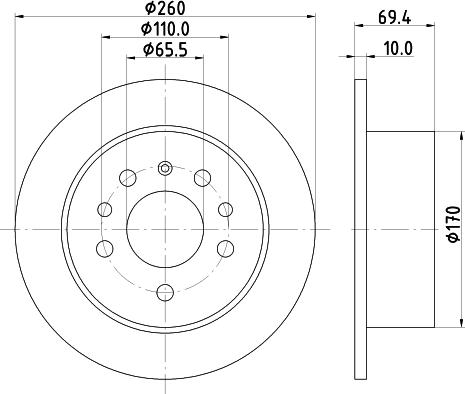 Mintex MDC1008 - Bremžu diski www.autospares.lv