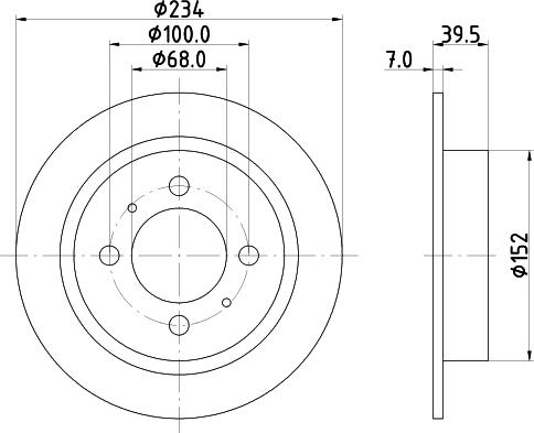 Mintex MDC1007 - Bremžu diski www.autospares.lv