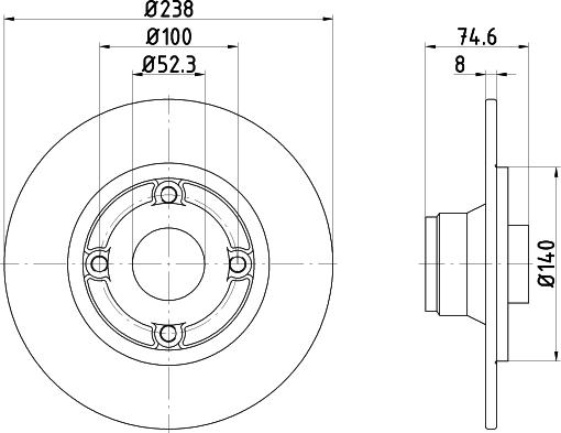 Mintex MDC1012 - Bremžu diski autospares.lv