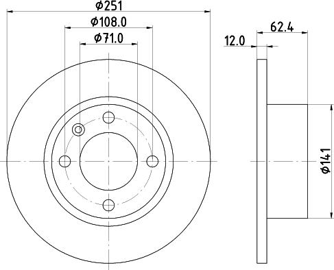 Mintex MDC1033 - Bremžu diski www.autospares.lv