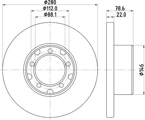 Mintex MDC1076 - Bremžu diski autospares.lv