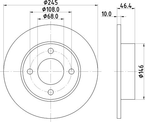 Mintex MDC1159 - Bremžu diski www.autospares.lv