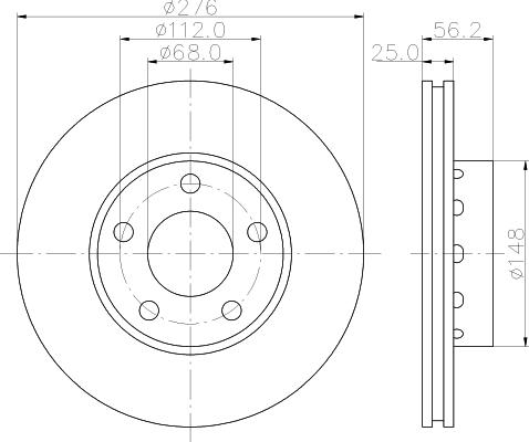 Mintex MDC1156 - Bremžu diski www.autospares.lv