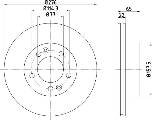 Mintex MDC1113 - Bremžu diski www.autospares.lv