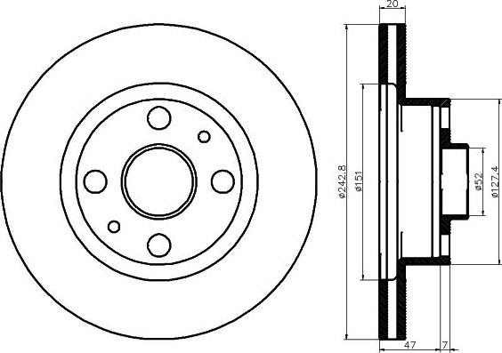 Mintex MDC1136 - Bremžu diski www.autospares.lv