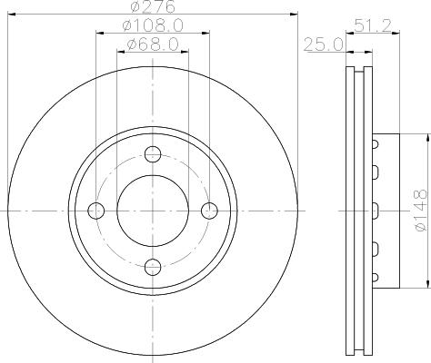 Mintex MDC1121 - Bremžu diski autospares.lv