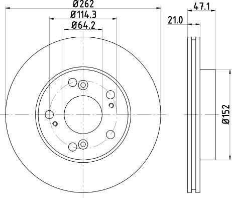 Mintex MDC1894C - Bremžu diski www.autospares.lv