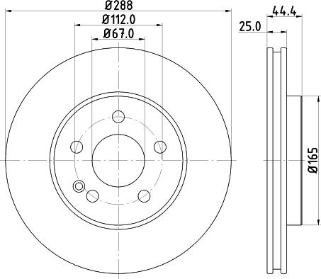 Mintex MDC1845 - Bremžu diski www.autospares.lv