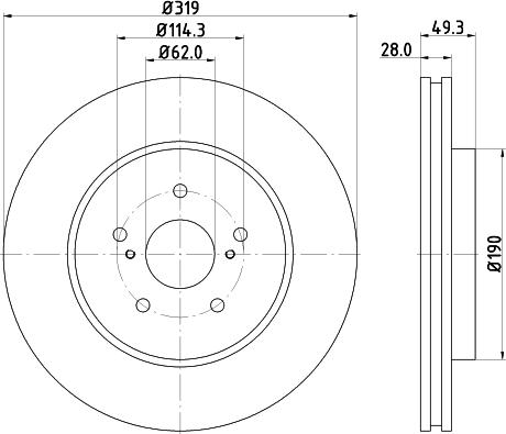 Mintex MDC1856 - Тормозной диск www.autospares.lv