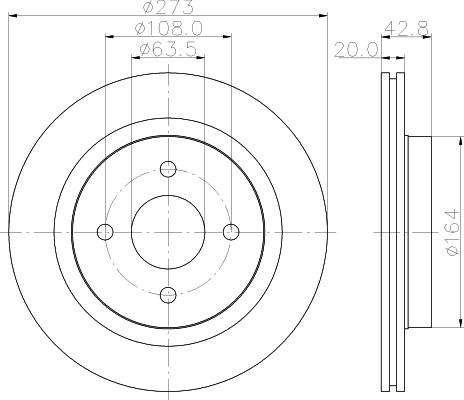 Mintex MDC1868 - Bremžu diski www.autospares.lv