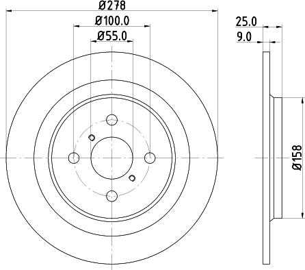 Mintex MDC1824 - Bremžu diski www.autospares.lv