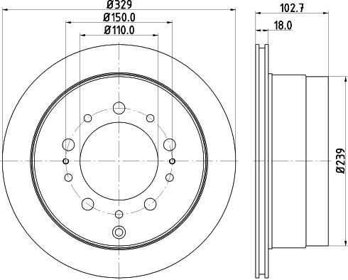 Mintex MDC1871 - Bremžu diski www.autospares.lv