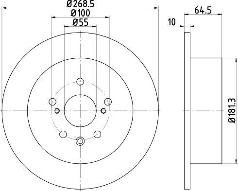 Mintex MDC1872 - Bremžu diski www.autospares.lv