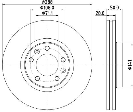 Mintex MDC1351 - Bremžu diski autospares.lv