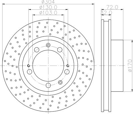 Mintex MDC1305 - Bremžu diski www.autospares.lv