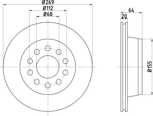 Mintex MDC1241 - Bremžu diski www.autospares.lv