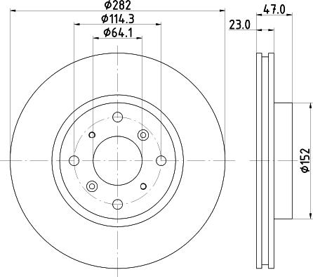 Mintex MDC1254 - Bremžu diski www.autospares.lv