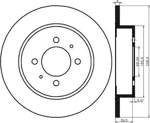 Mintex MDC1205 - Bremžu diski autospares.lv