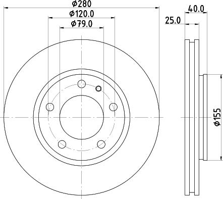 Mintex MDC1200 - Bremžu diski www.autospares.lv