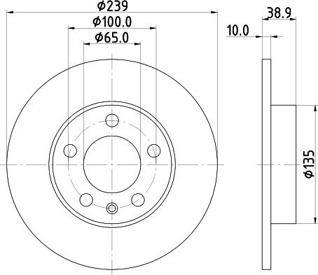 Mintex MDC1282 - Bremžu diski www.autospares.lv