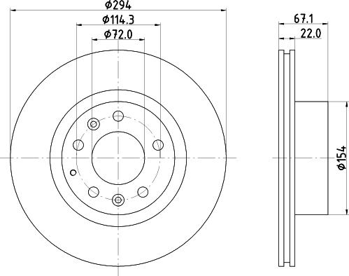 Mintex MDC1227 - Bremžu diski www.autospares.lv