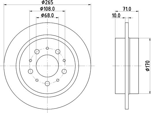 Mintex MDC1275 - Bremžu diski www.autospares.lv