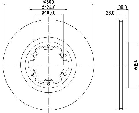 Mintex MDC1754 - Bremžu diski www.autospares.lv