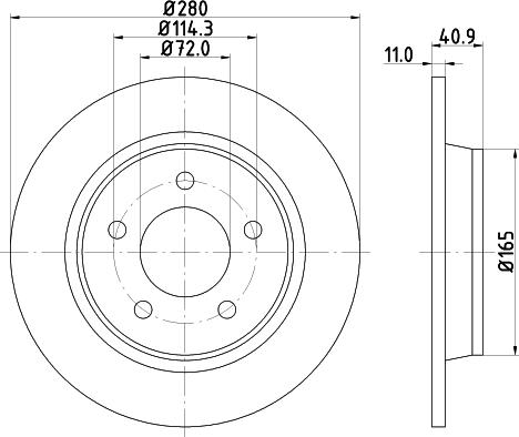 Mintex MDC1717 - Bremžu diski www.autospares.lv