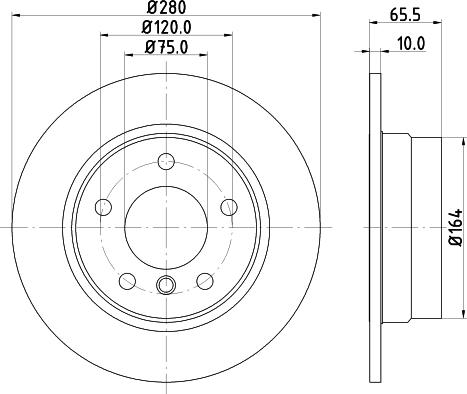 Mintex MDC1731C - Bremžu diski www.autospares.lv