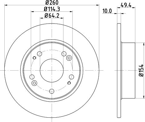 Mintex MDC1721C - Bremžu diski www.autospares.lv