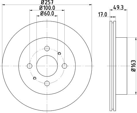 Mintex MDC1770 - Bremžu diski www.autospares.lv