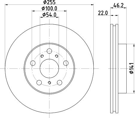 Mintex MDC893 - Bremžu diski www.autospares.lv