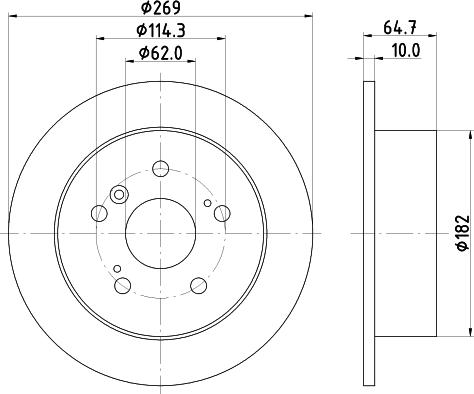 Mintex MDC897 - Bremžu diski www.autospares.lv