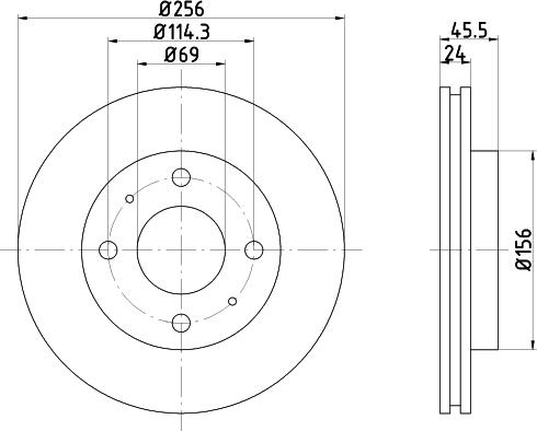 Mintex MDC856 - Bremžu diski www.autospares.lv