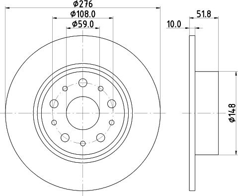 Mintex MDC850 - Bremžu diski www.autospares.lv