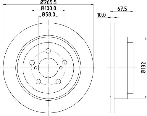 Mintex MDC801 - Bremžu diski www.autospares.lv