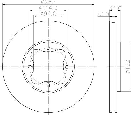 Mintex MDC819 - Bremžu diski www.autospares.lv