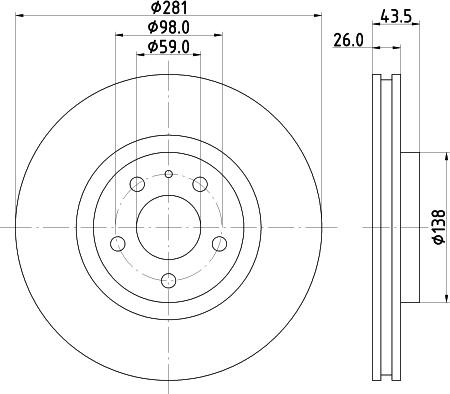 Mintex MDC810 - Bremžu diski www.autospares.lv