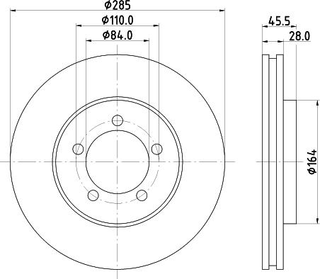 Mintex MDC884 - Bremžu diski www.autospares.lv