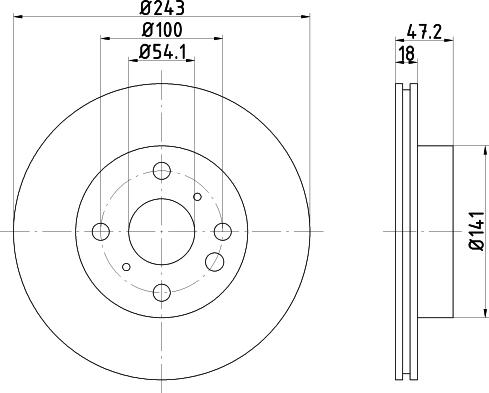 Mintex MDC882 - Bremžu diski www.autospares.lv