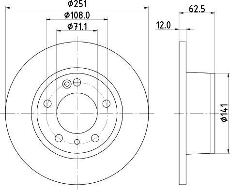 Mintex MDC835 - Bremžu diski www.autospares.lv